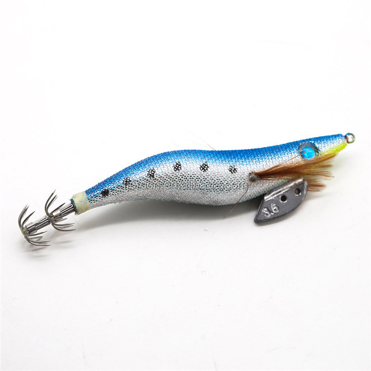 FJORD Night Sea Fishing Lures Luminous Realistic Japanese Fluorescent Squid Jigs Hooks Wood Shrimp detail 3