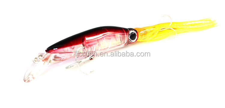FJORD 140mm 40g Beard Bait Combo Squid Skirt Lure Trolling Bait Fishing Hard Minnow Lures Fishing Tackle Octopus Fishing Lures detail 4