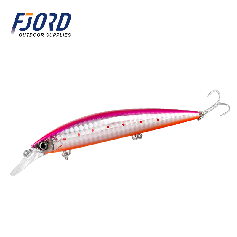 FJORD China Brand Supply 37g/110mm Hard Minnow Sinking Fishing Lures Sea Bass Lure for Fishing