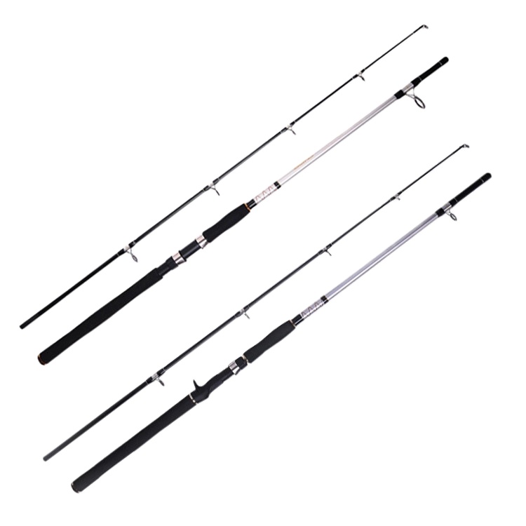 FJORD Wholesale 1.8m/2.1m/2.4m Carbon Jigging Rod Slow Action 2-Section Fishing Spinning Rod for Carp River Lake Stream Fishing