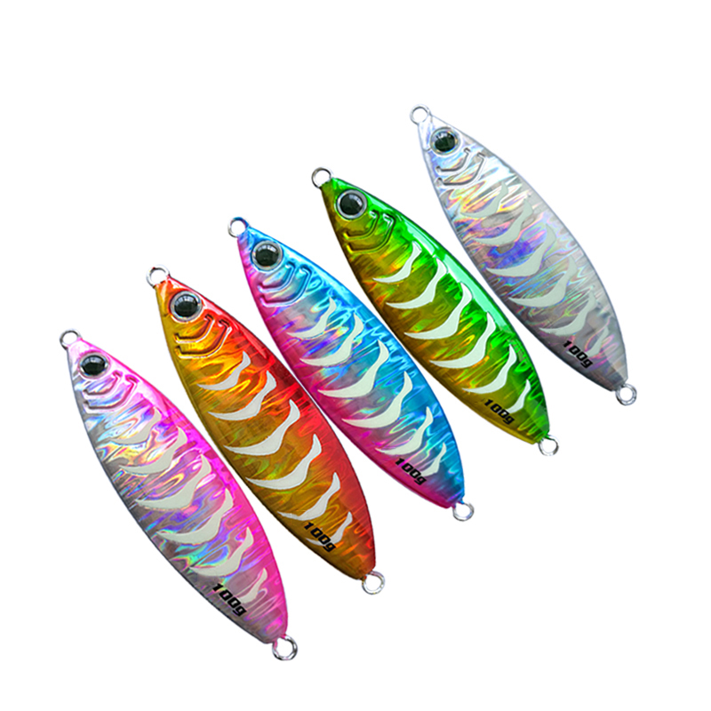 FJORD Wholesale 60g80g100g120g150g Slow Pitch Jigging Saltwater Jigging Lures Metal Jig Fishing Lures