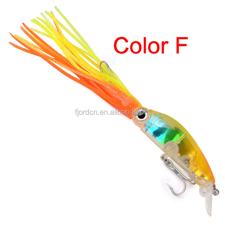 FJORD 10cm 18g Hard Body Bait Octopus Skirts Soft Plastic Fishing Lures detail 10