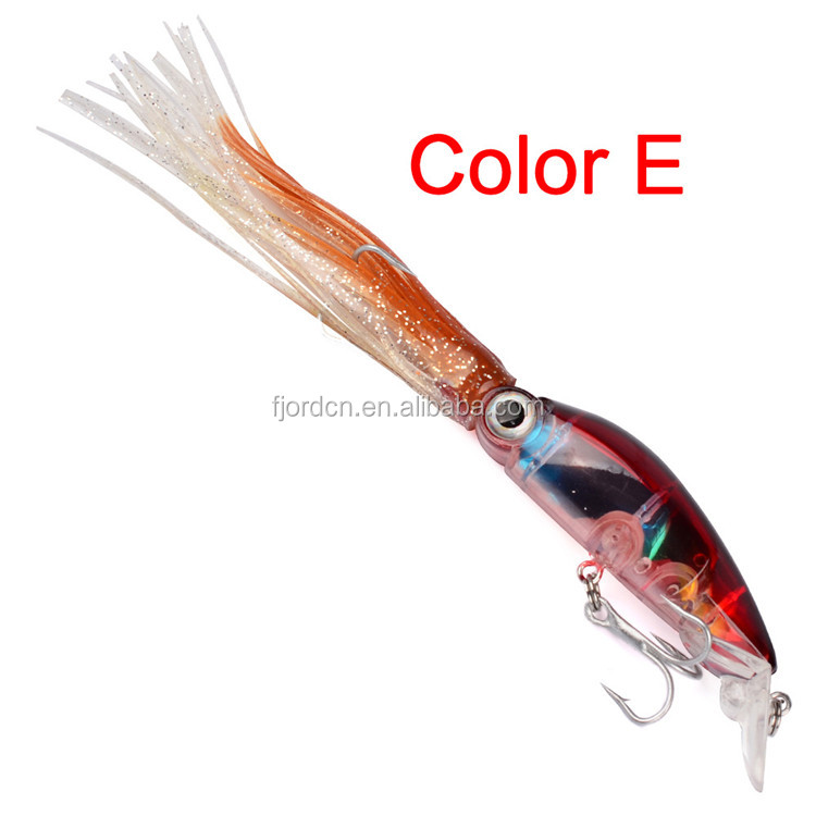 FJORD 10cm 18g Hard Body Bait Octopus Skirts Soft Plastic Fishing Lures detail 7