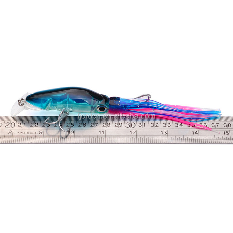 FJORD 10cm 18g Hard Body Bait Octopus Skirts Soft Plastic Fishing Lures detail 8