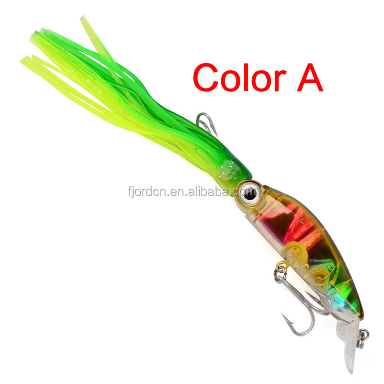 FJORD 10cm 18g Hard Body Bait Octopus Skirts Soft Plastic Fishing Lures detail 9