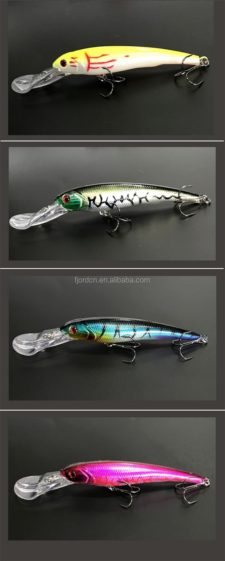 FJORD 165mm 29g Wobblers Crankbait Big Float Artificial Deep Sea Diver Ocean Hard Fishing Lures Trap Minnow detail 4
