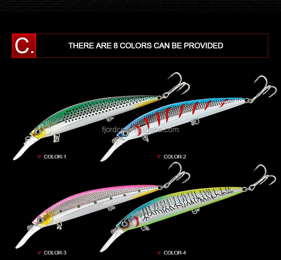 FJORD 37g Making Plastic Sinking Hard Minnow Fishing Lures detail 6