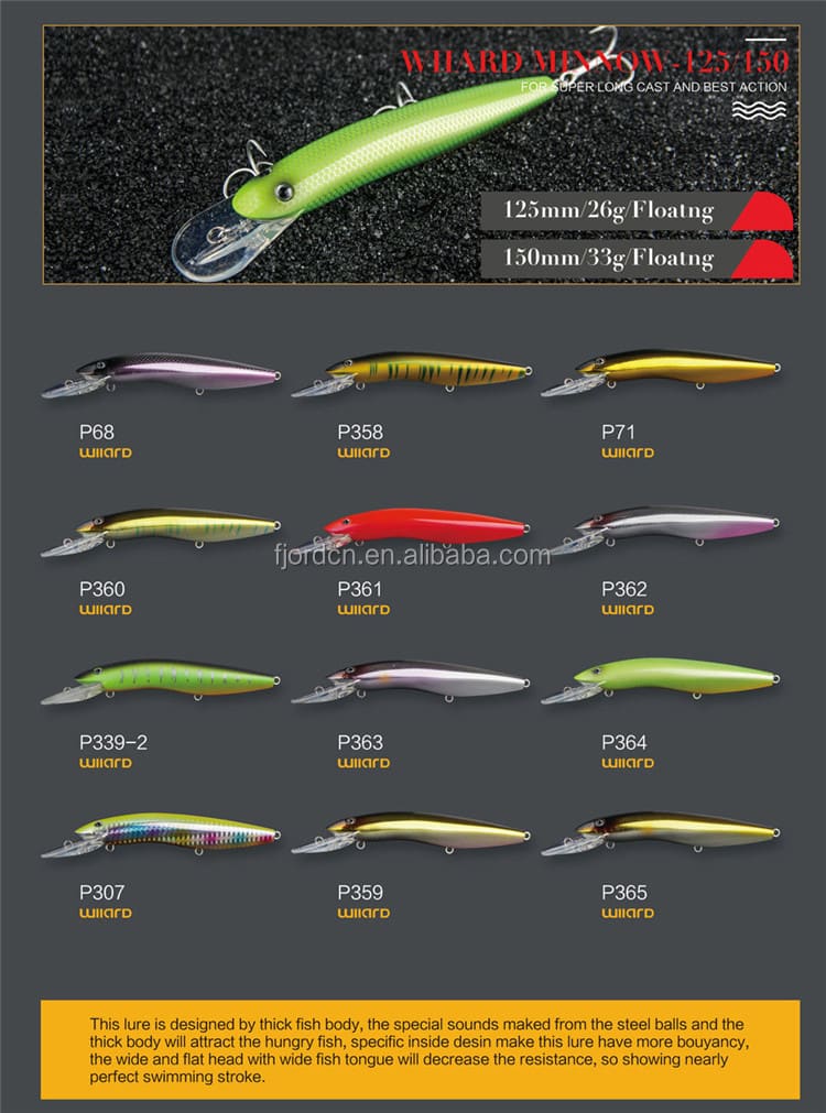 FJORD Artificial Whard Minnow Lure Bait Fishing Minnow Lure Custom Fishing Lure Manufacturer detail 1