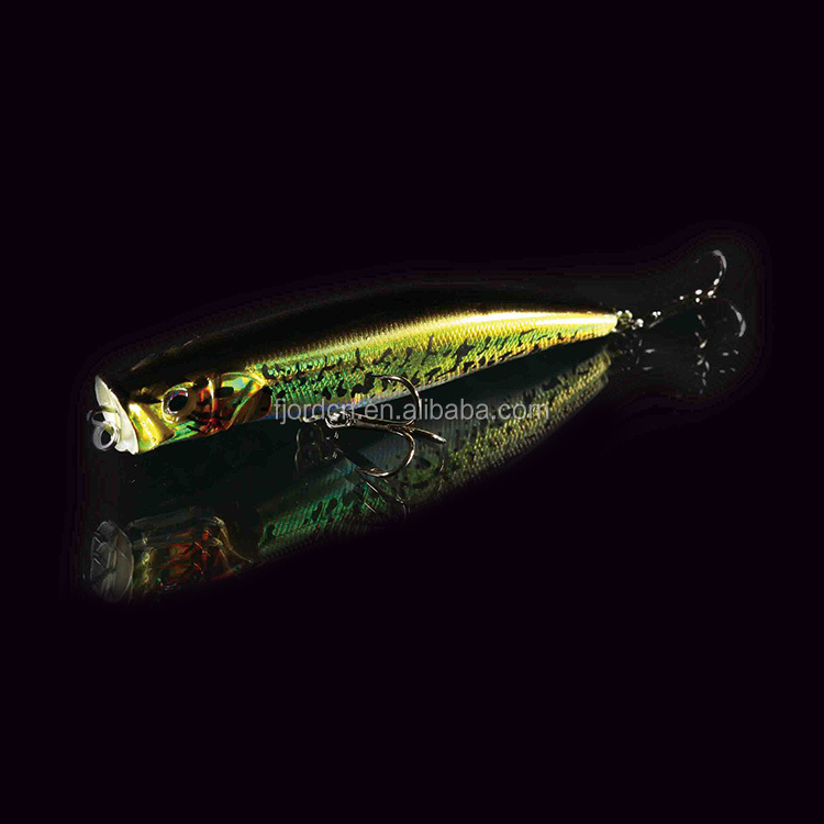 FJORD 110mm 18g Fishing Lure OEM Surface Popper Lures Wth Laser Paper detail 2