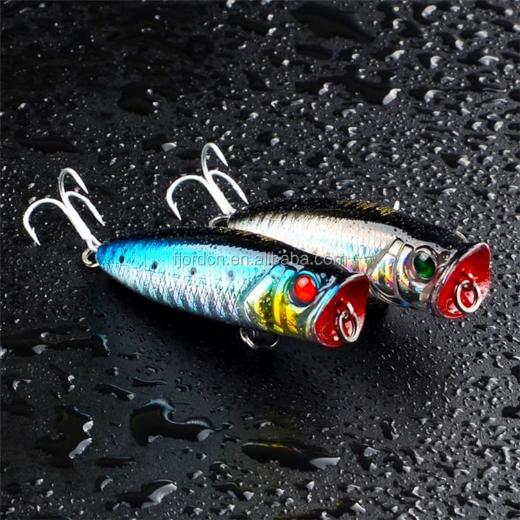 FJORD Wholesale 60mm 7g Hard Fishing Lure Popper Big Mouth Popper Lure for Sea Fishing detail 1