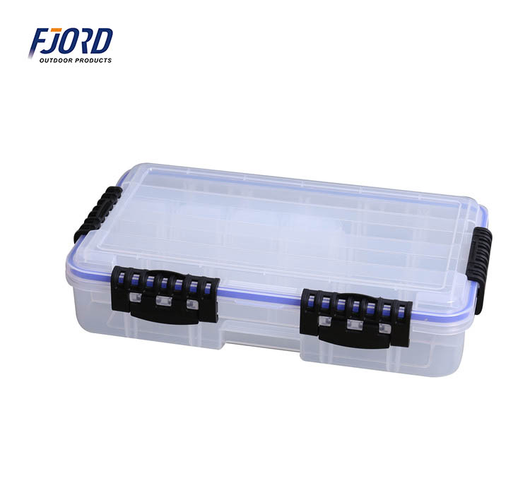 FJORD Wholesale Waterproof Assortment Clear Plastic Lure Storage Fishing Tackle Box