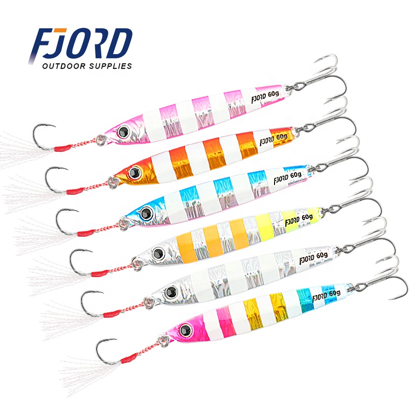 FJORD 20g 30g 40g 60g Speed Vertical Jigging Metal Fishing Lure detail 3