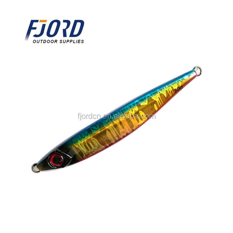 FJORD Hot Selling 100g Jigging Lure Slow Metal Fishing Artificial Bait Lead Vertical Jig Slow Sinking Without Hooks CN;SHN detail 2