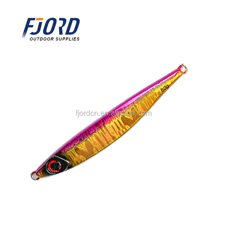 FJORD Hot Selling 100g Jigging Lure Slow Metal Fishing Artificial Bait Lead Vertical Jig Slow Sinking Without Hooks CN;SHN detail 6