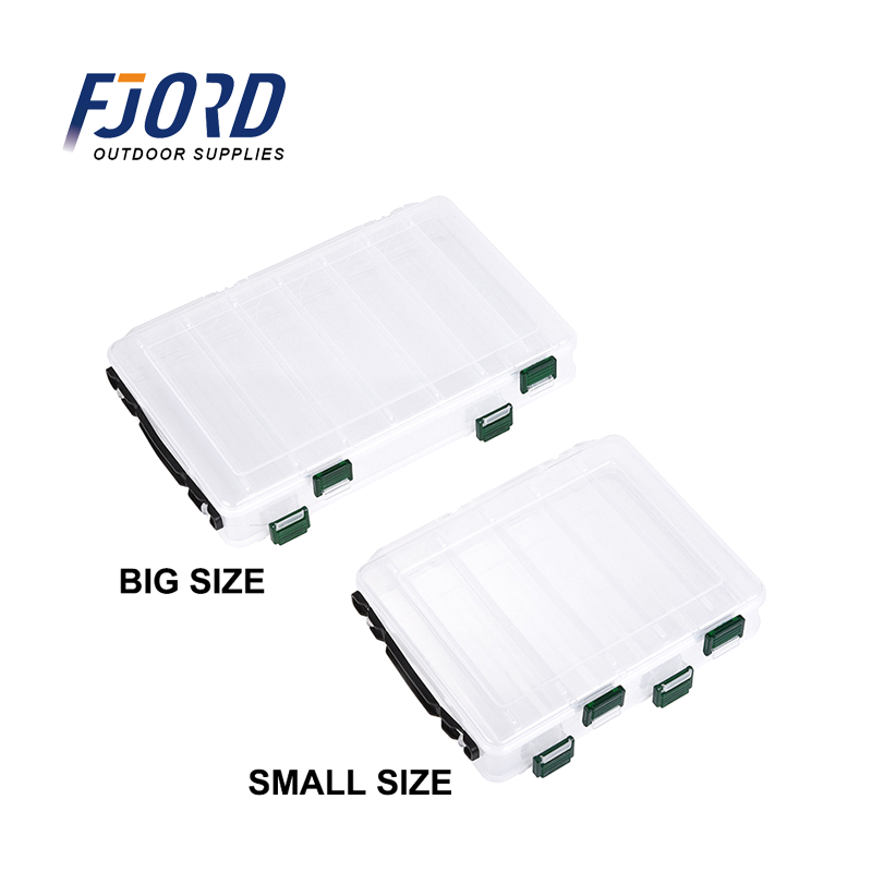 FJORD Wholesale Waterproof clear Plastic Lure Storage Fishing Tackle Box