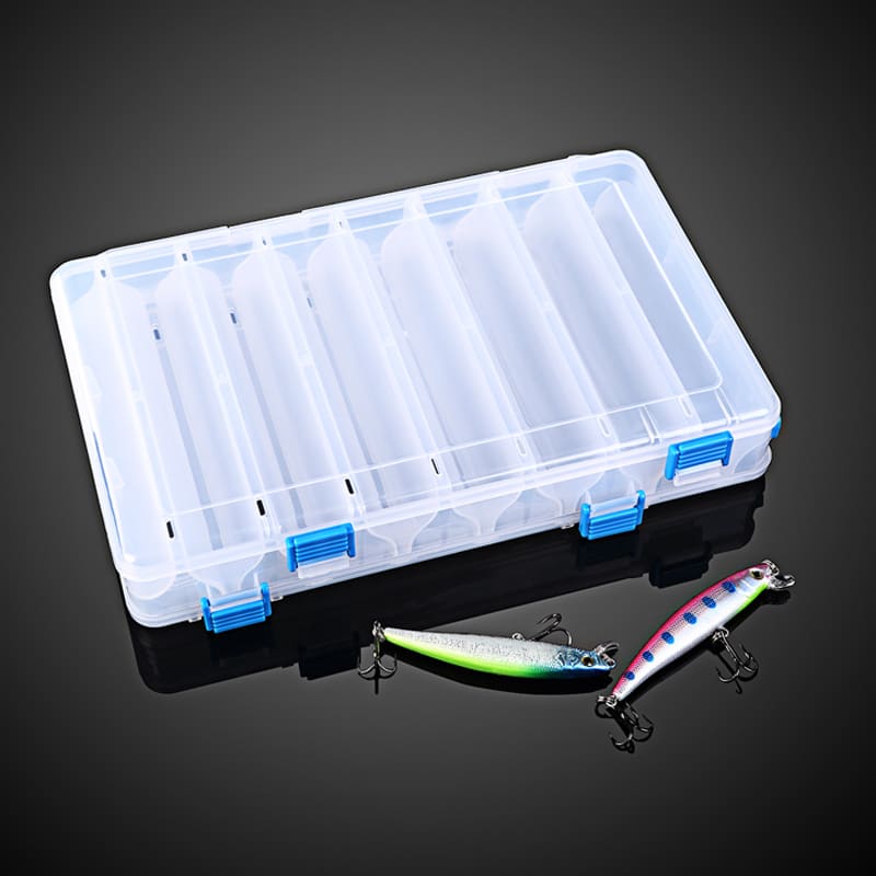 FJORD Double-sided Transparent Fishing Box Waterproof Multi-function Bait Box Plastic Box detail 2