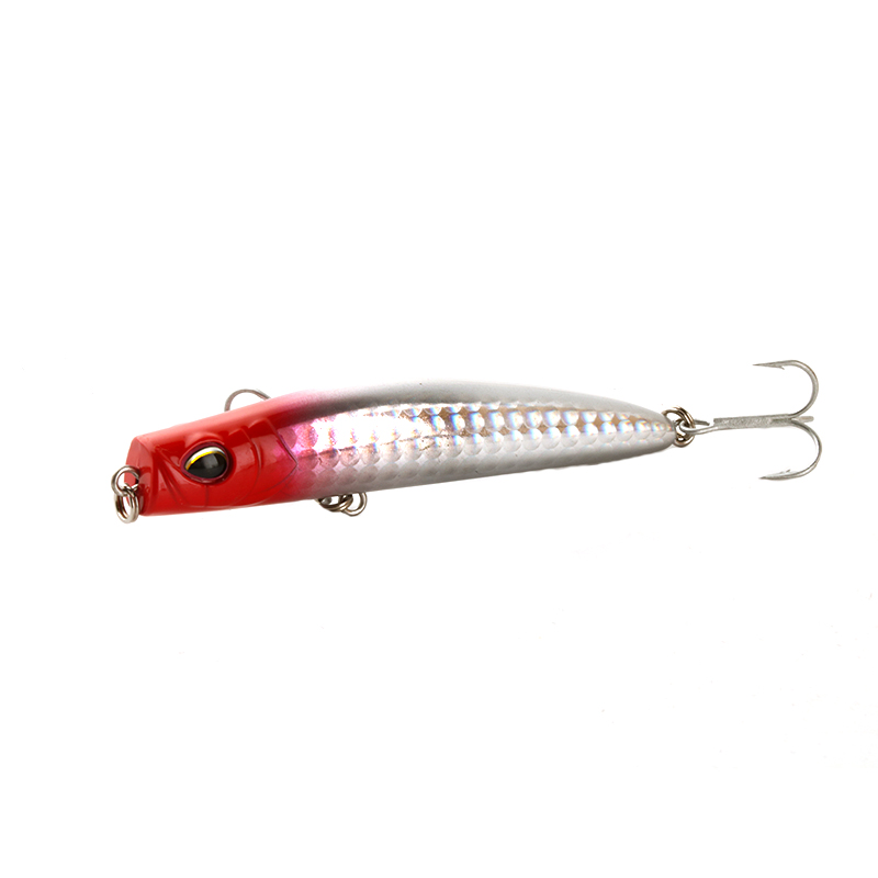 FJORD 80mm 16g 3D Eye Pencil Popper Lure Bass Sea Topwater Fishing Bait detail 1