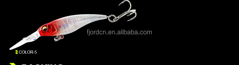 FJORD 6g Long Tongue Hard Bait Crank Bait Minnow Lure Long Casting Sinking Fishing Lure for Pike & Bass Plastic detail 2