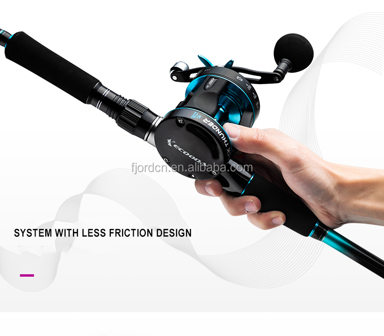 FJORD Lightweight EBG50 5+1BB Metal Drum Sinking Bottom Trolling Fishing Wheel Big Game Boat Fishing Reel detail 3